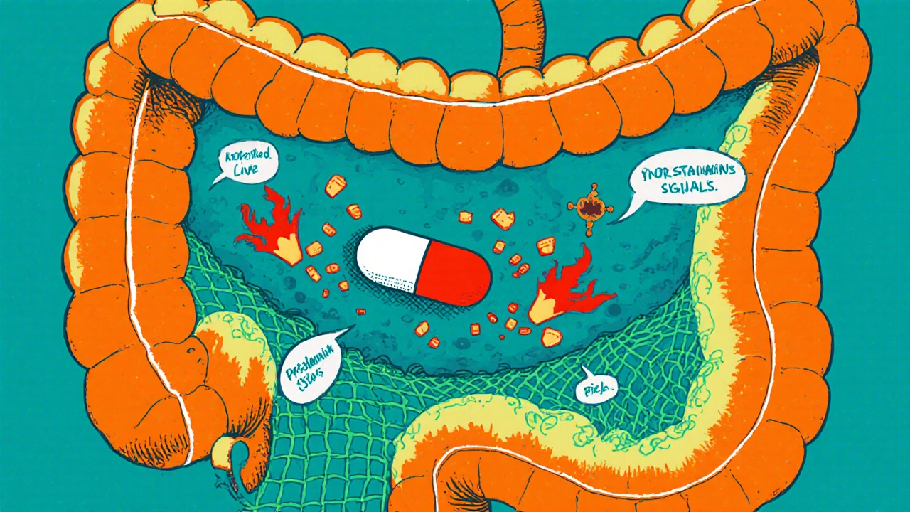How Mesalamine Works in the Body to Treat Inflammatory Bowel Disease
