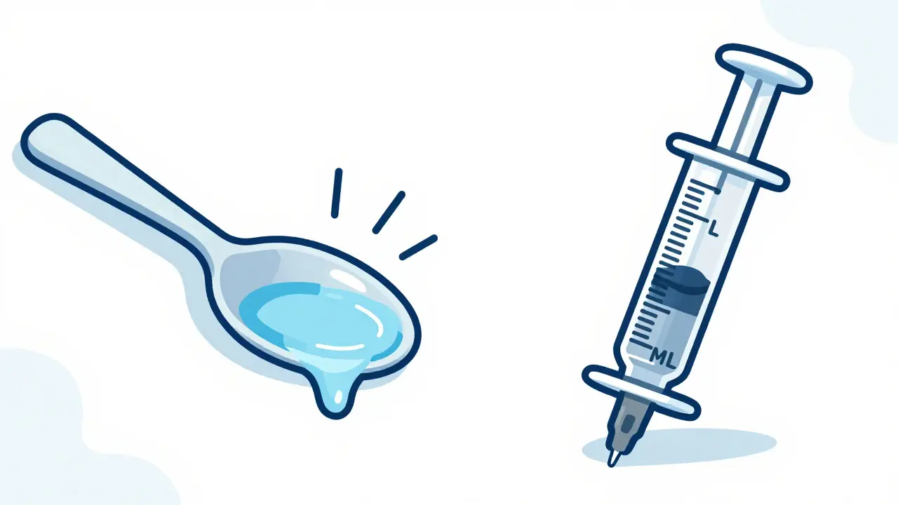 Comparison of kitchen spoon vs medical syringe for dosing accuracy