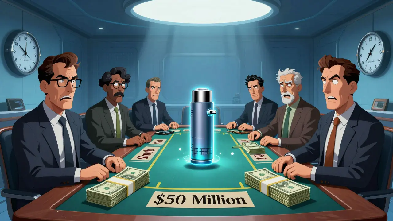 Executives gambling money on a complex inhaler device